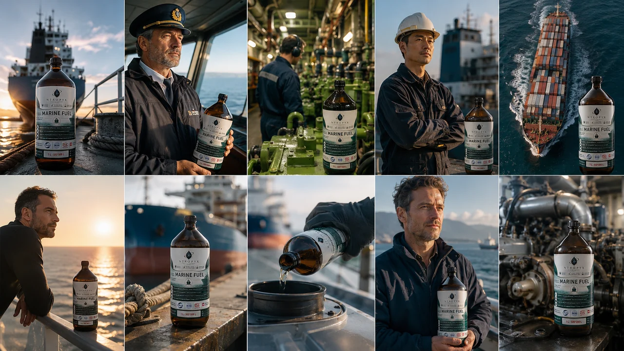 NTROPYX marine fuel bottles across ship crews, engine rooms and container vessels