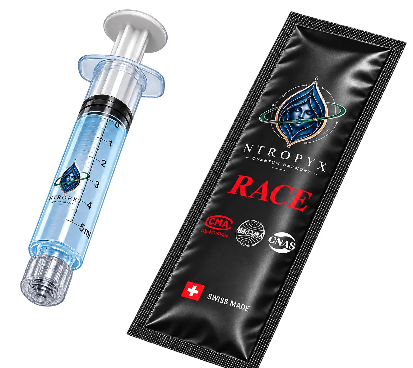 One Dose Race syringe and sachet